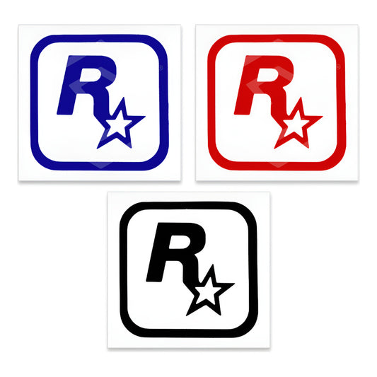 10 Calcomanía Rockstar Gta Sticker Vinil Auto Moto 9.5x9.5cm