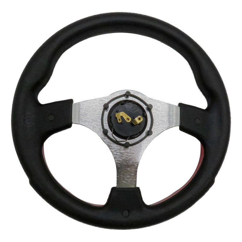 Volante Deportivo Universal De Metal Con Acabado Gloss 32cm