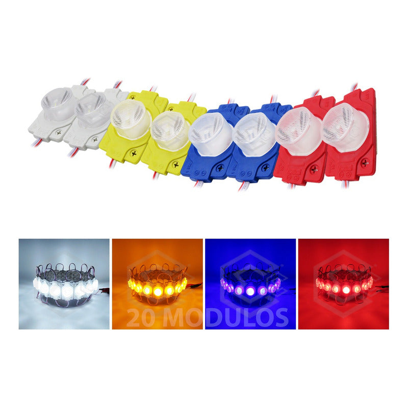 10 Módulos 1 Hiperled 5730 Encapsulado Color A Escoger 12v