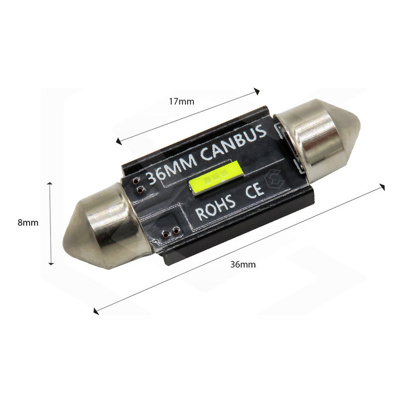 Par De Luz 3 Led Interior Auto Canbus 31mm 41mm 36mm 39mm