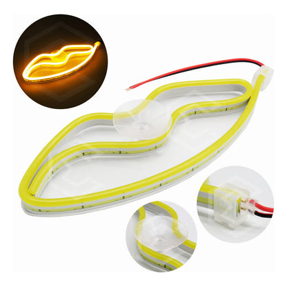 Figura Beso Led Luz Neon Parabrisas Chupón Grande 26cm 12v