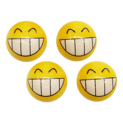 Kit 4 Tapones Cubre Pivote Válvula Emoji Caritas Auto Moto