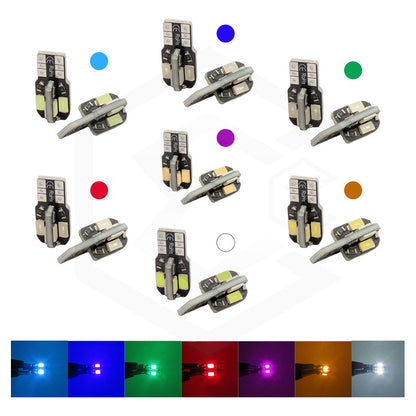 Kit 5 Par Focos De Pellizco 8 Led Canbus Alta Intensidad 12v