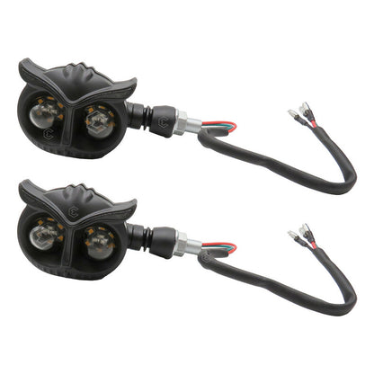 2 Faros Direccionales Universal 26 Leds Búho Moto Tricolor