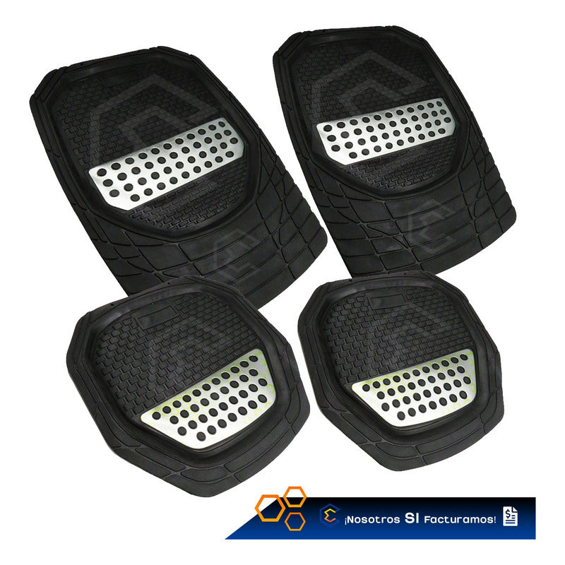 Tapete Tipo Charola Uso Rudo Auto Camioneta Juego 4 Piezas