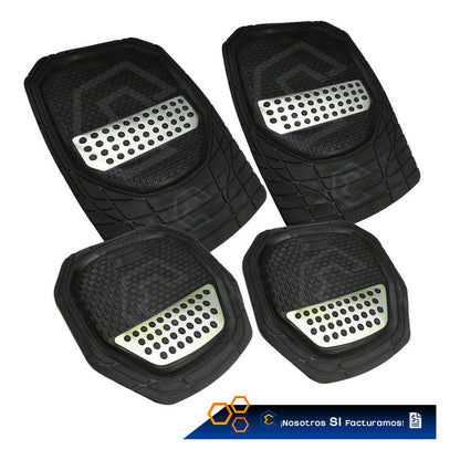 Tapete Tipo Charola Uso Rudo Auto Camioneta Juego 4 Piezas