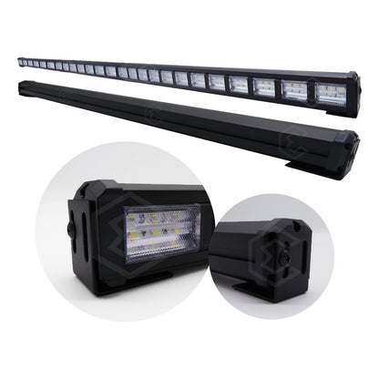 Barra 432 Led 19 Funciones 24 Módulos Bicolor Estrobo 12-24v