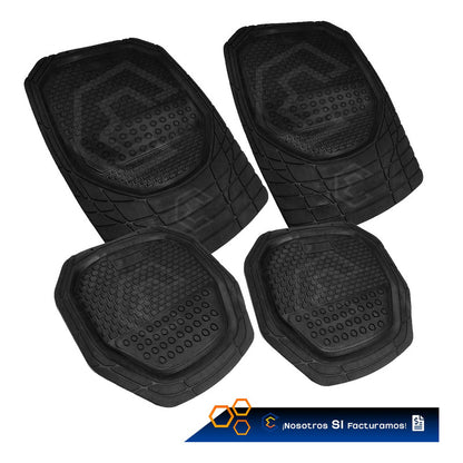 Tapete Tipo Charola Uso Rudo Auto Camioneta Juego 4 Piezas