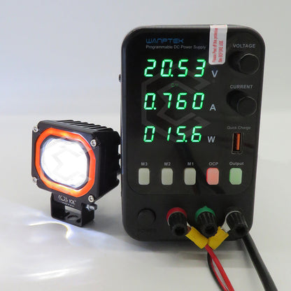 Par De Faros 46 Leds Bicolor 3 Funciones Lupa Aro Gel 10-30v