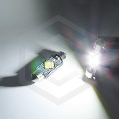 2 Focos 12 Led Canbus C10w Festoon Fusible Interior 12/24v