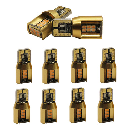 Kit De 10 Focos De Pellizco T10 18 Leds Canbus Aluminio 12v