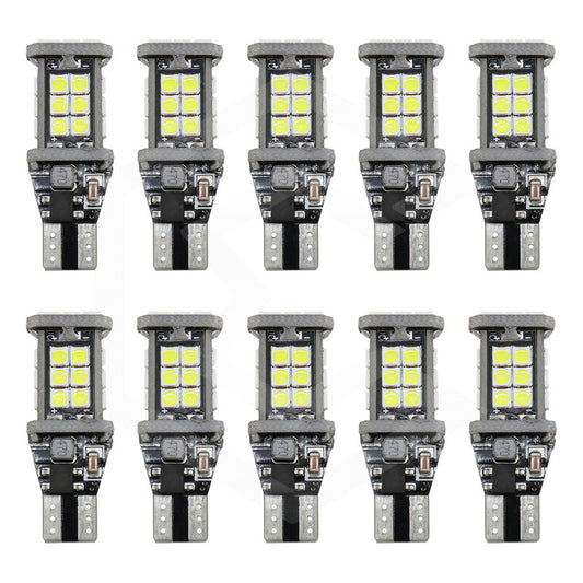 10 Focos Canbus T15 Para Reversa 24 Leds 12 A 24v 1400lm