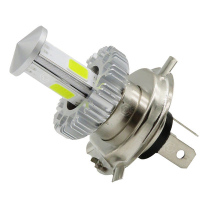 Foco De Carro/moto H4 2 Polos Ba20d Con Luz Led 4 Caras 15w