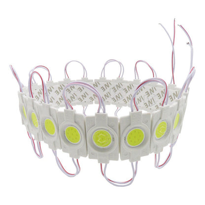 20 Módulos De 9 Led Cob Plasma Redondos Alta Intensidad 12v