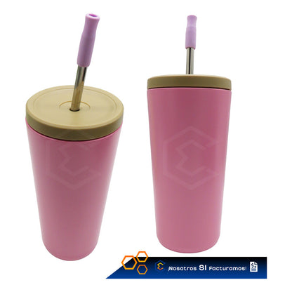 Termo Vaso Personalizado Nombre Logo Láser 750ml Acero Inox