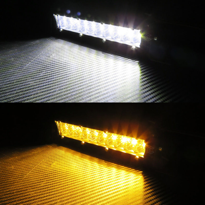 Barra Slim 40 Hiperleds 7'' Blanco-ambar 5 Funciones 12-24v