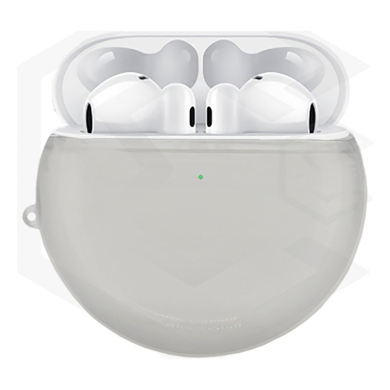 Funda Para Auriculares Huawei Freebuds 4 Uso Rudo Humo Y Neg
