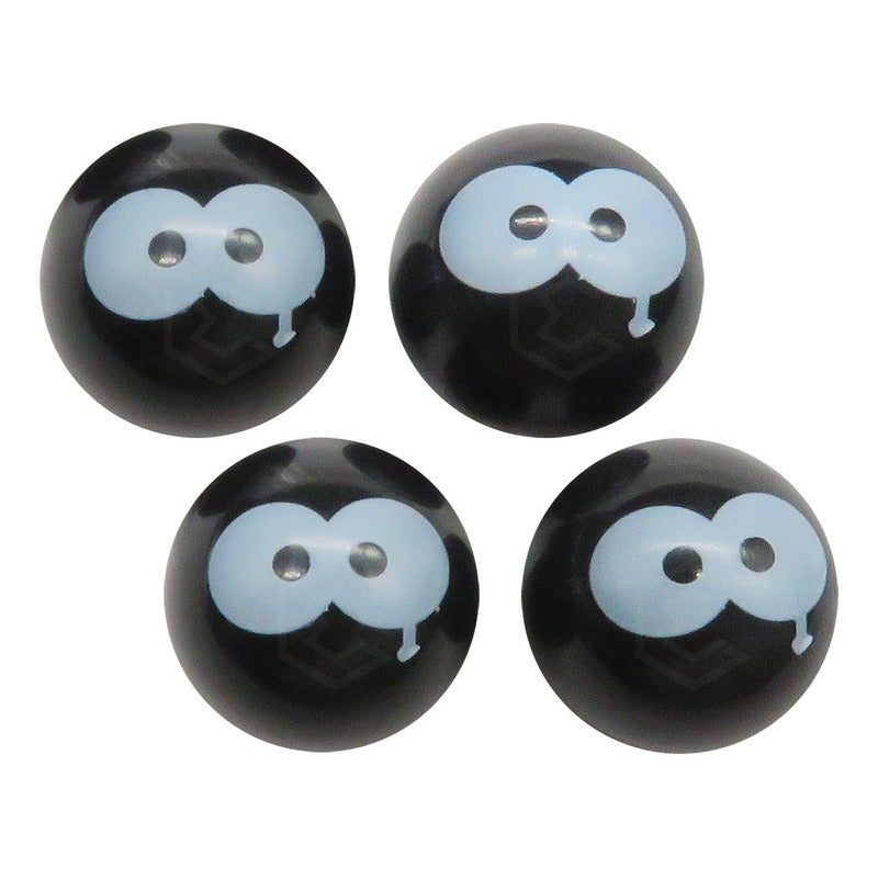 Kit 4 Tapones Cubre Pivote Válvula Emoji Caritas Auto Moto