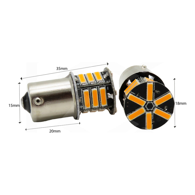 Par Focos 21 Leds 7507 Cuarto Direccional Pata V Estrobo 12v