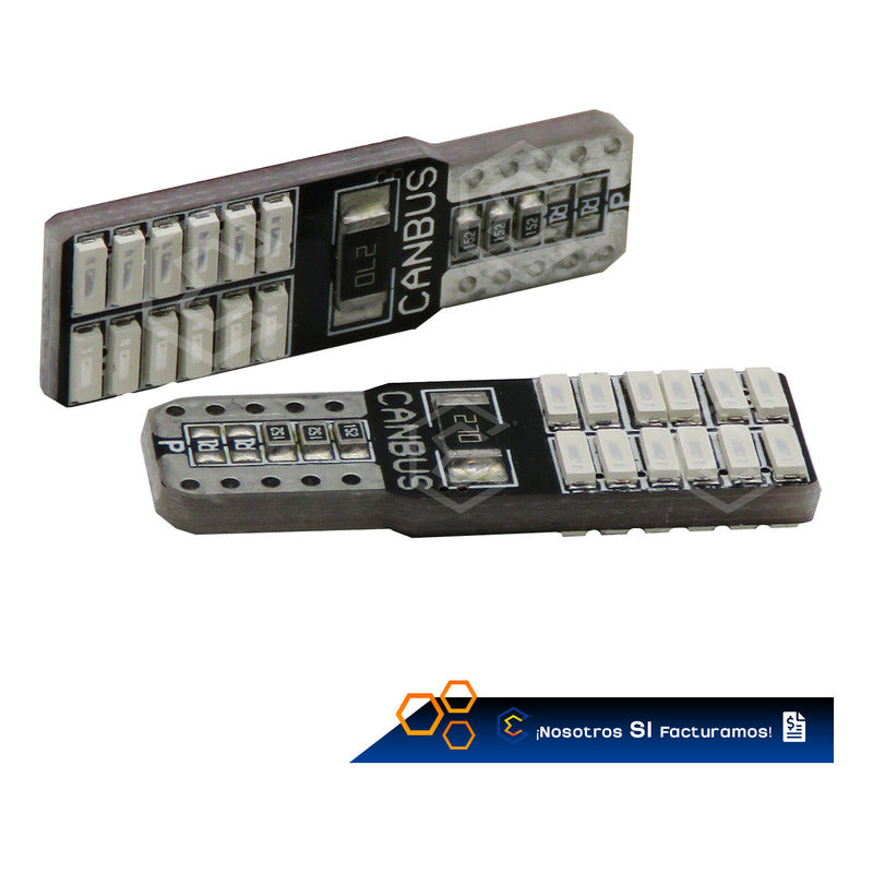 Kit 10 Focos Pellizco 24 Leds Con Canbus Alta Intensidad 12v