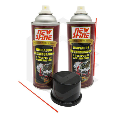 2 Limpiador De Carburador Carbuclean Cuerpo De Aceleracion Transparente
