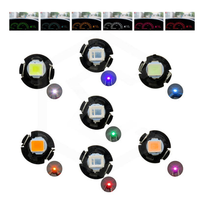 Kit 4 Focos Led T3 Clúster Para Tablero Mandos Fija 12v