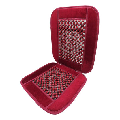 Respaldo Universal Asiento Bolitas De Madera Color A Elegir