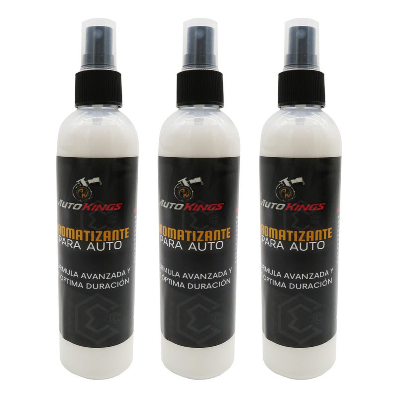 3 Aromatizante P Auto Desodorante Liquido Casa Oficina 270ml