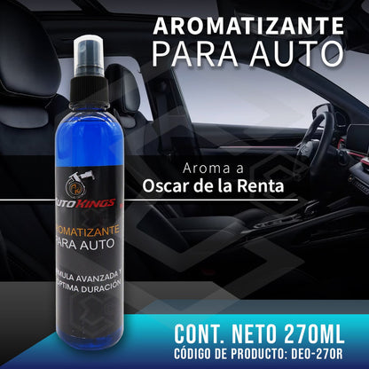 6 Aromatizante P Auto Desodorante Liquido Casa Oficina 270ml