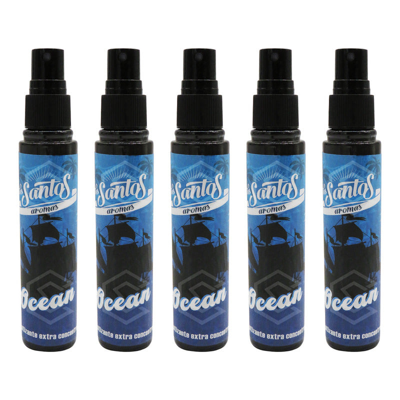 5 Aromatizante Botella Spray Liquido 60ml Auto Casa Ambiente