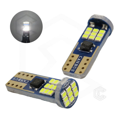Kit 10 Focos De Pellizco T10 Canbus Super Potente 27 Leds 12