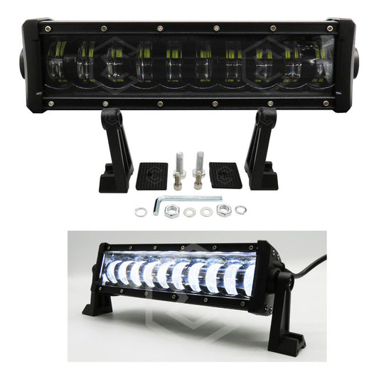 Barra 20 Leds Luz Blanca Fija Con 10 Lupas 11.4'' PuLG 32.8w