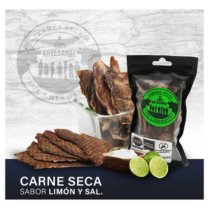 Carne Seca Laminada Artesanal De Res Limón Y Sal Snack 50g