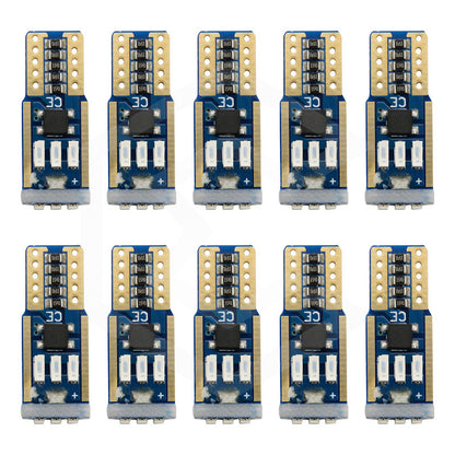 Kit 10 Focos De Pellizco T10 9 Leds Canbus No Error 4014 12v