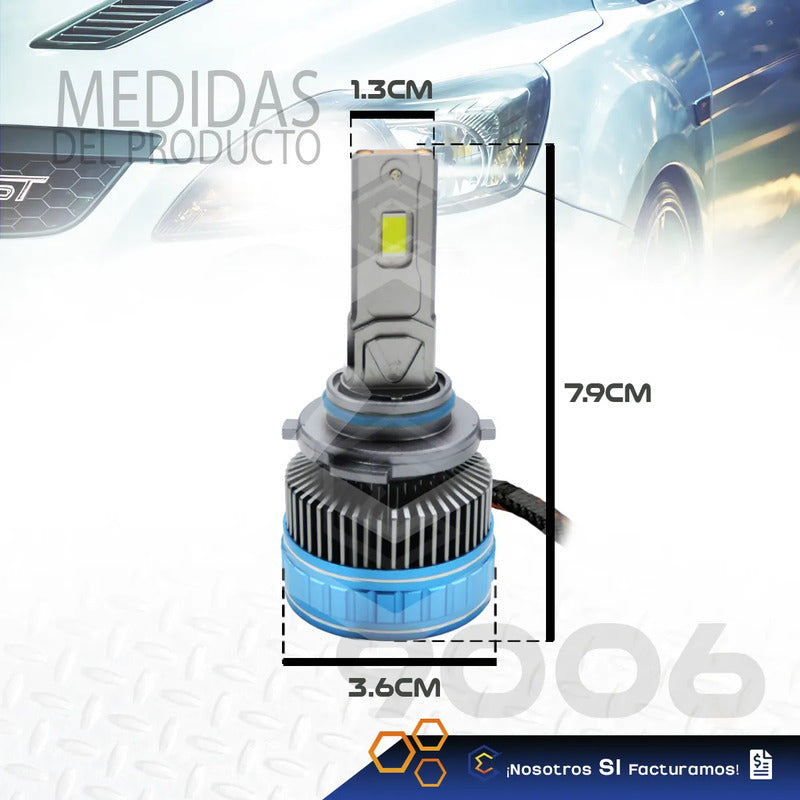 2 Focos 30 Led 9006 Canbus Ventilador Alta Baja 36000lm 101w 9006