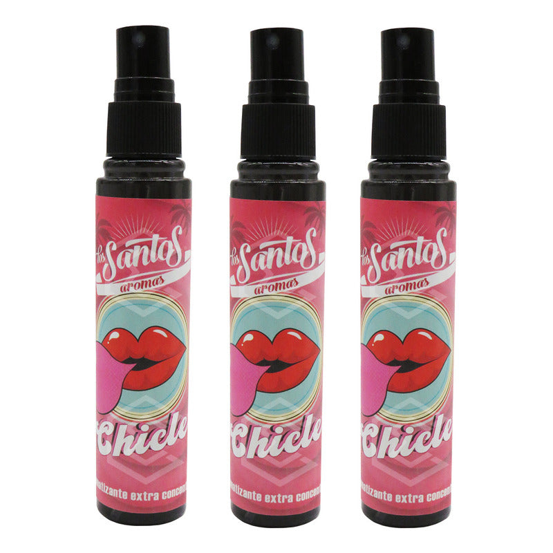3 Aromatizante Botella Spray Liquido 60ml Auto Casa Ambiente