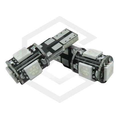 Kit De 10 Focos De Pellizco T10 5  Leds 5050 Alta Potencia
