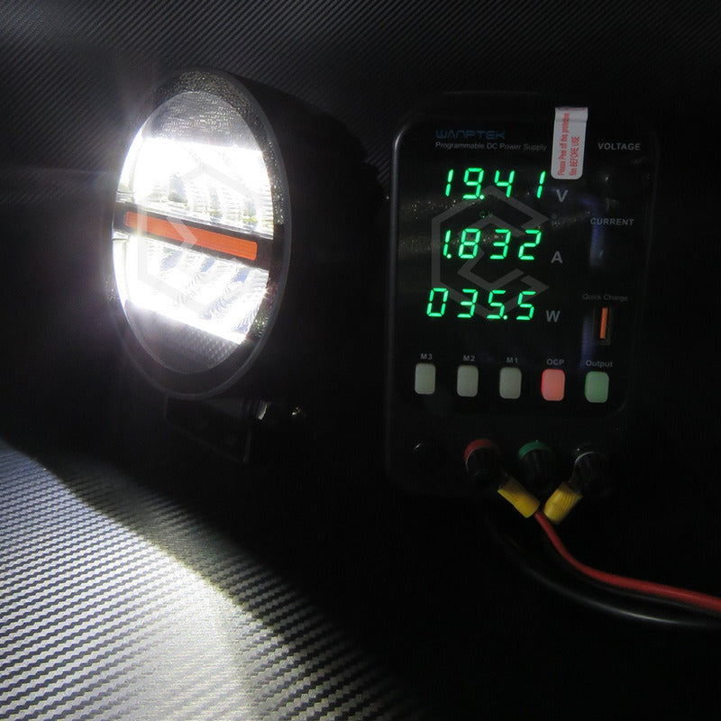 Par Faros Redondo 8 Leds Bicolor Rzr Can Am Atv 35.5w 12-24v
