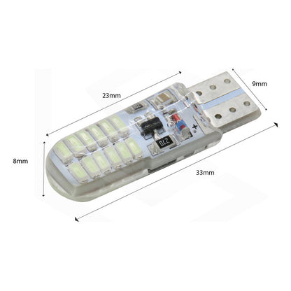 Par De Focos De Pellizco 24 Leds Canbus Fijo+estrobo 12v