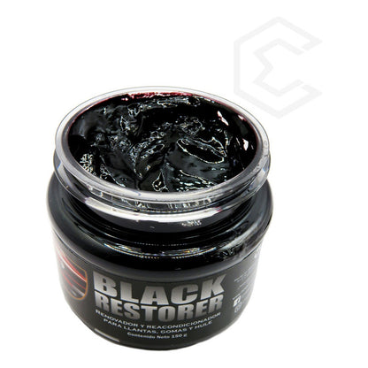 3 Black Restorer Restaurador De Negros Llantas Gomas Hules Negro