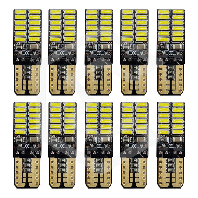 Kit 5 Par Focos De Pellizco 24 Led Canbus Alta Intensidad