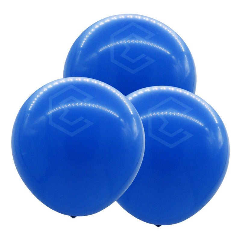 Bolsa 3 Globos Azul Cielo Brillosos #36 Fiestas Bodas Latex Azul Cielo Brilloso