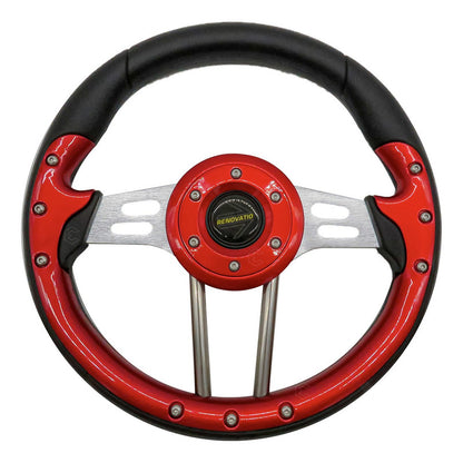 Volante Deportivo Universal De Metal Brazos Con Ranuras