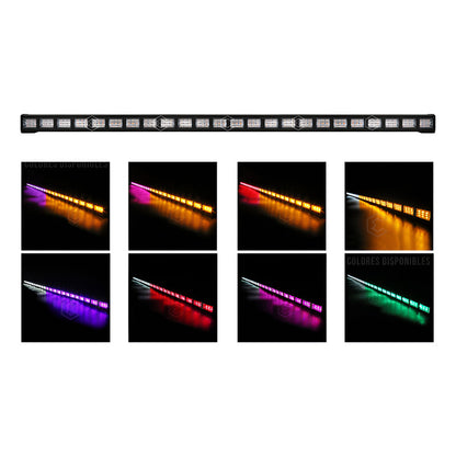 Barra 432 Led 19 Funciones 24 Módulos Bicolor Estrobo 12-24v