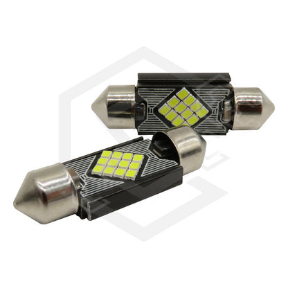 10 Focos 12 Led Canbus C10w Festoon Fusible Interior 12/24v