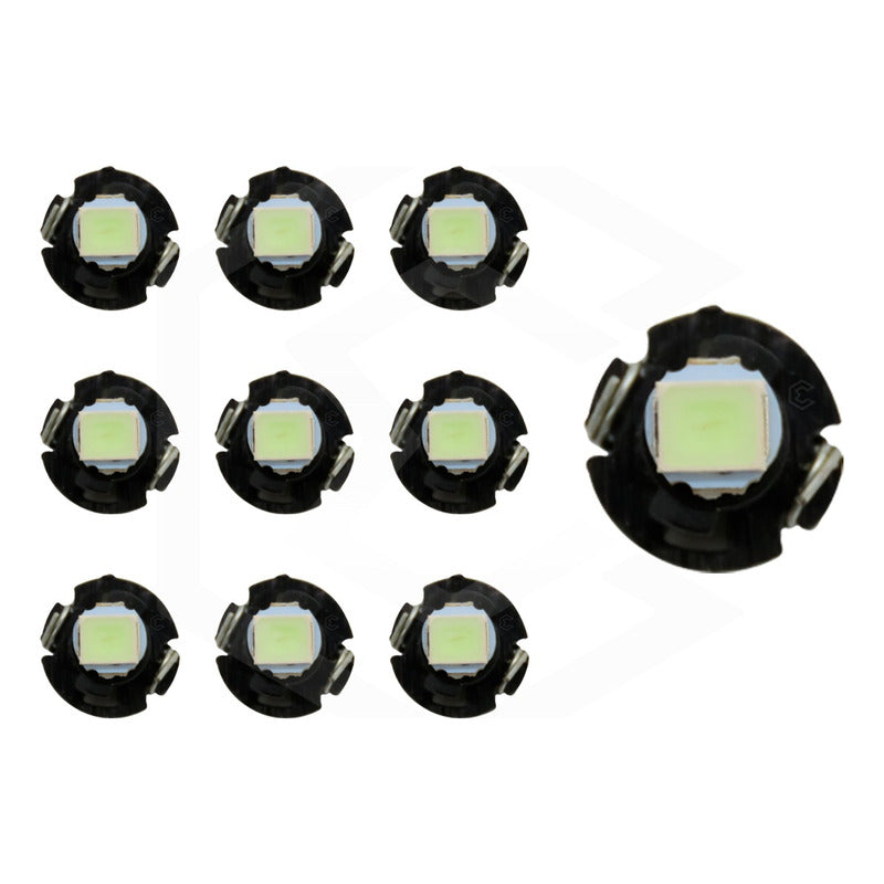 Kit 10 Focos Led T3 T4.2 T4.7 Clúster Para Tablero Fija 12v
