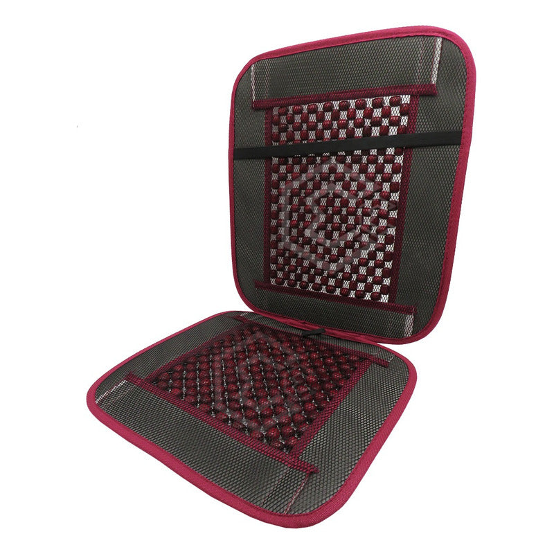 Respaldo Universal Asiento Bolitas De Madera Color A Elegir