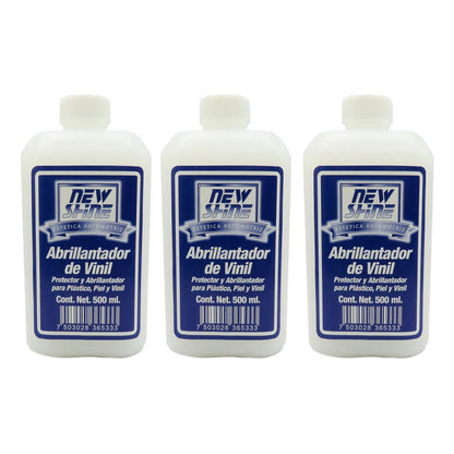 Abrillantador De Vinil Plástico Y Piel Liquido 500ml Blanco
