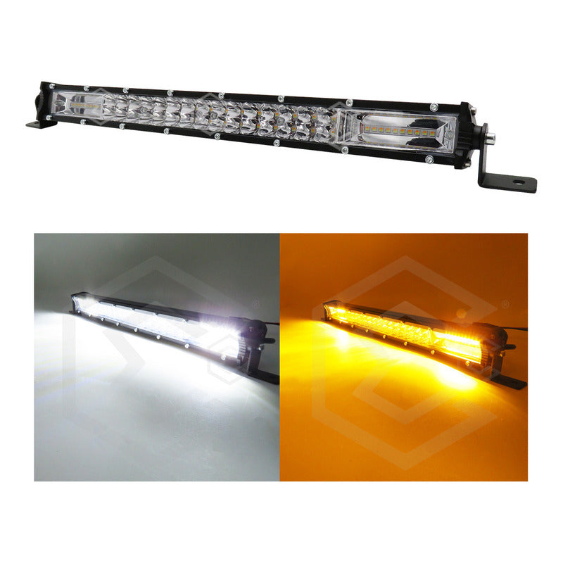 Barra Slim 100 Hiperled 16'' Blanco-ambar 5 Funciones 12-24v