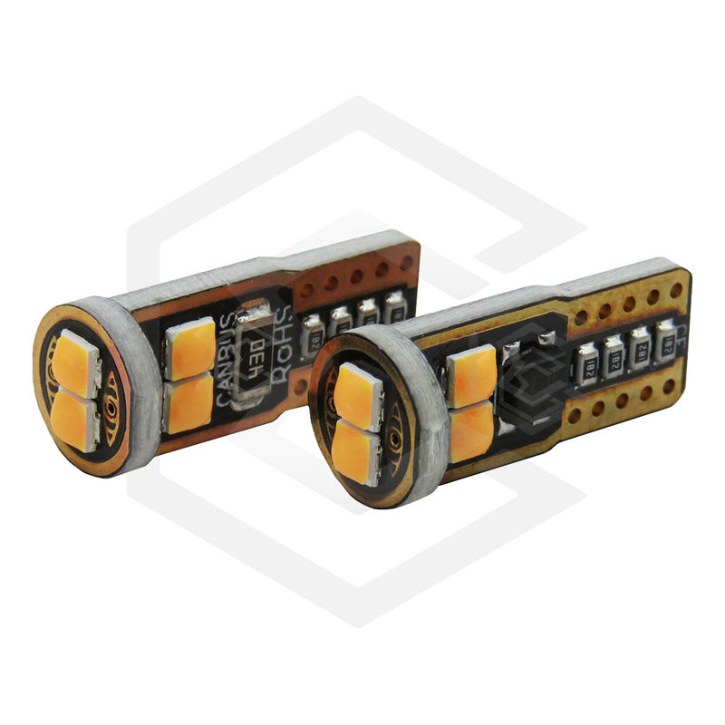 Kit 10 Focos Pellizco 6 Led Burbuja Canbus Super Potente 12v